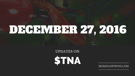Holiday mode is ON, $TNA Updates